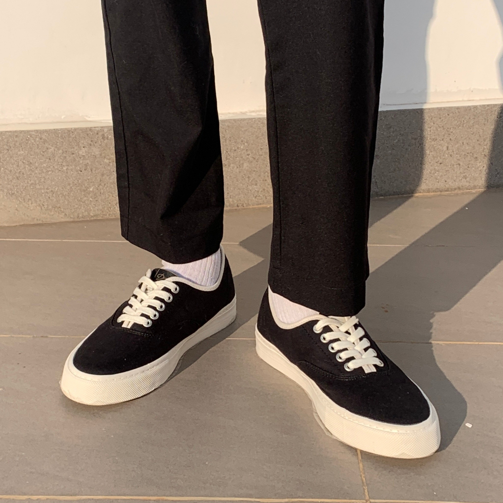 Giày Sneaker Nam Vải Canvas DINCOX E06 Black