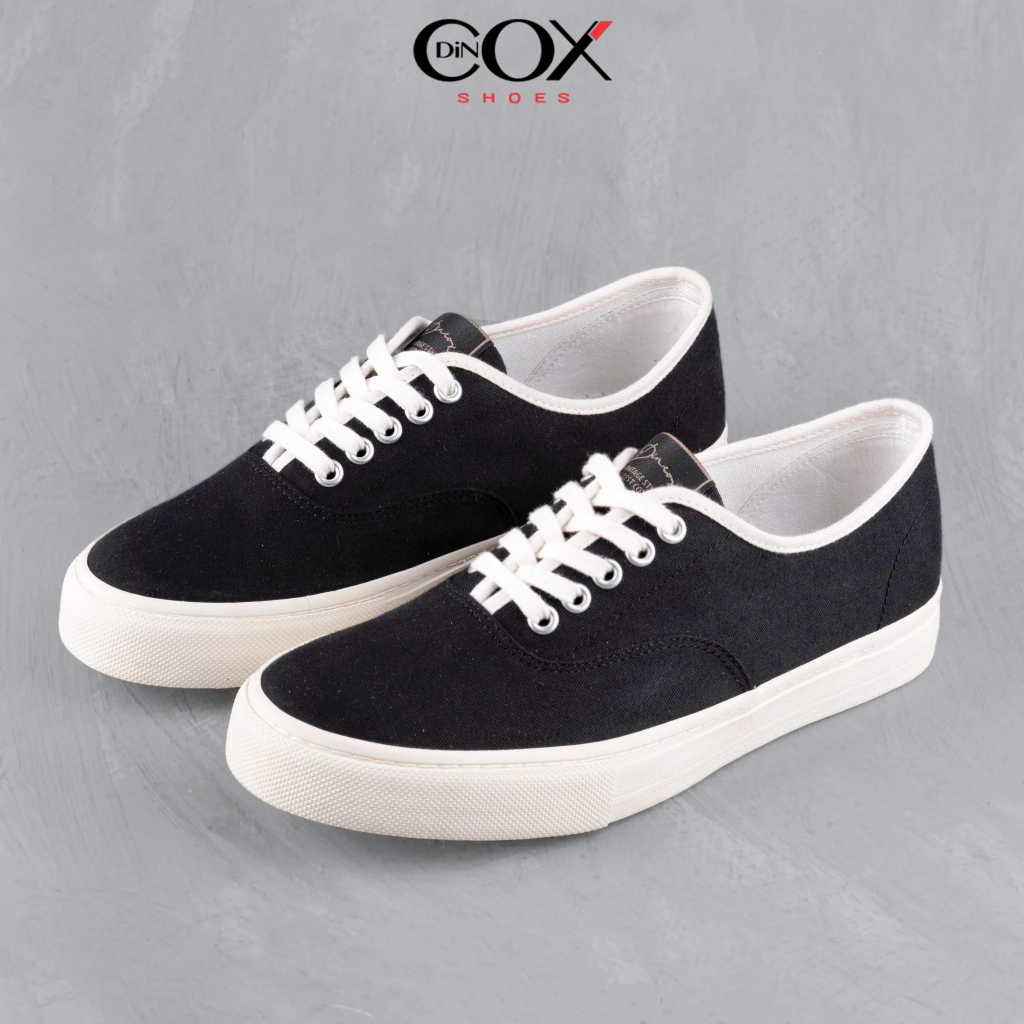 Giày Sneaker Nam Vải Canvas DINCOX E06 Black