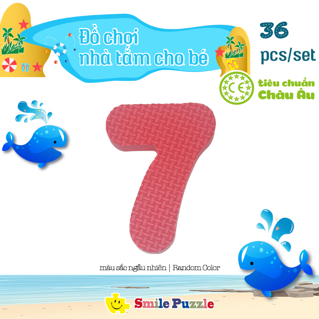 Đồ chơi thảm xốp mini cho bé màu sắc siêu cưng, nhỏ gọn,  chữ cái, chữ số, con vật tùy chọn từng miếng