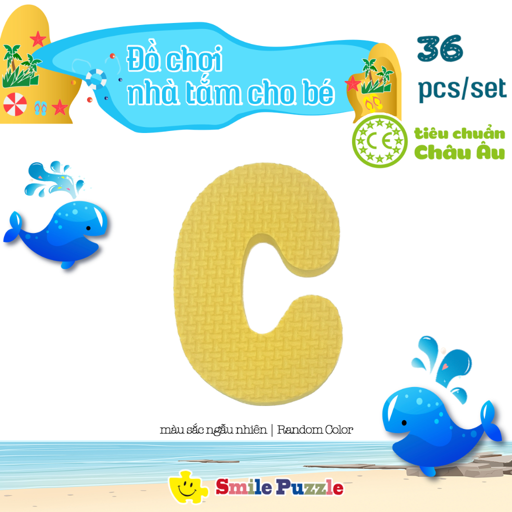 Đồ chơi thảm xốp mini cho bé màu sắc siêu cưng, nhỏ gọn,  chữ cái, chữ số, con vật tùy chọn từng miếng