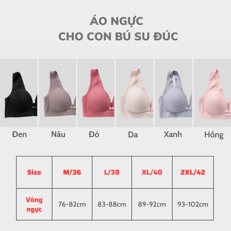 Áo Ngực Cho Bà Bầu Mẫu Mới 2023 và Cho Con Bú Larosa Chất Liệu Su Non Mềm Mát Chống Chảy Xệ Không Gọng Bigsize LA012B