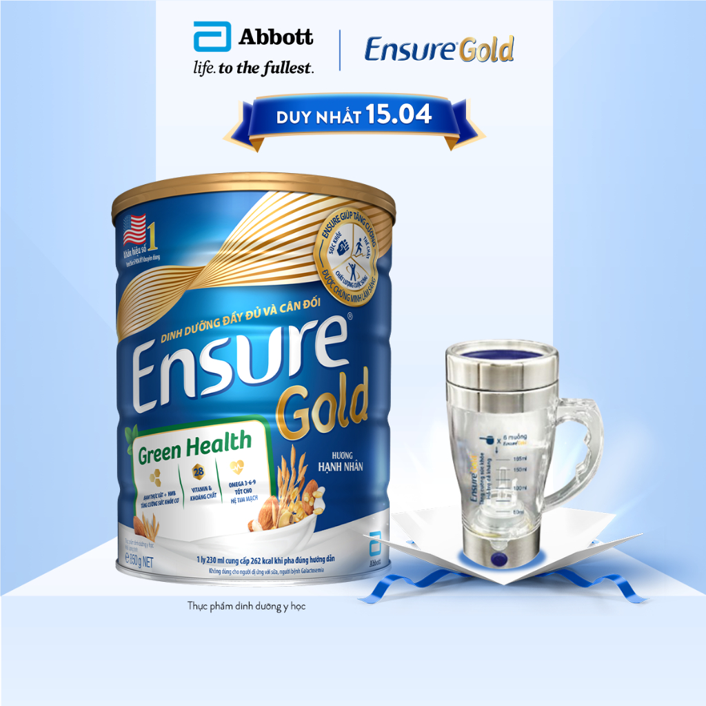 Sữa bột Ensure Gold Đạm Thực Vật 850g