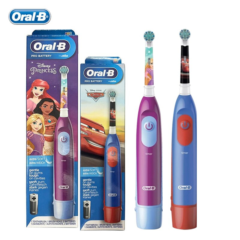 Bàn chải điện Oral B sử dụng pin AA người lớn, trẻ em cho bé DB4.510