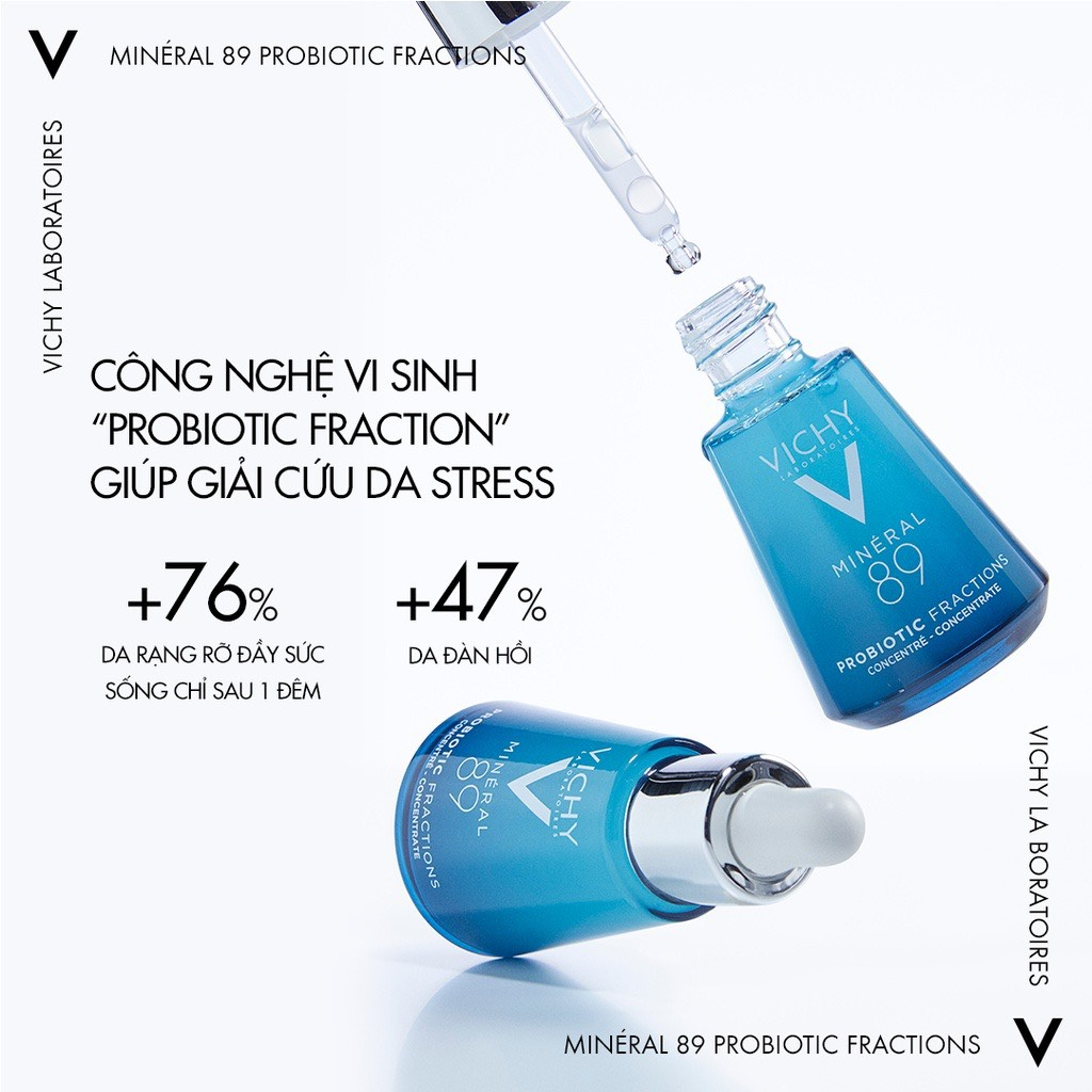 [VICHY] Tinh Chất Probiotic Giúp Tái Tạo & Giảm Căng Thẳng Làn Da Tức Thì Mineral 89 Probiotic Fractions 30/10ml