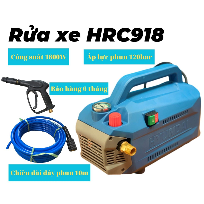 Máy rửa xe gia đình hyundai HRC918