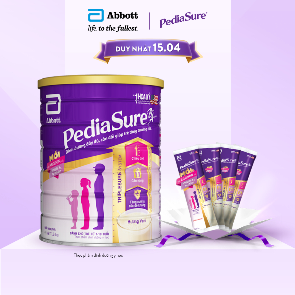 Sữa Bột Pediasure 1.6kg Hương Vani