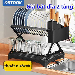 Kệ để gấp phải giá bếp, bộ món ăn