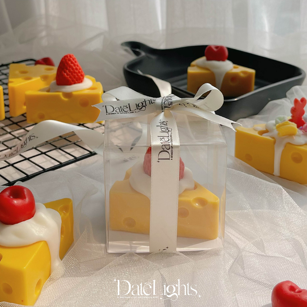 FREESHIP Nến sáp thơm hình Phô mai JUST SAY CHEESE -Datelights, DATENEYLAND. Trang trí, làm quà tặng