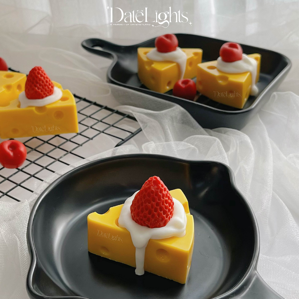FREESHIP Nến sáp thơm hình Phô mai JUST SAY CHEESE -Datelights, DATENEYLAND. Trang trí, làm quà tặng