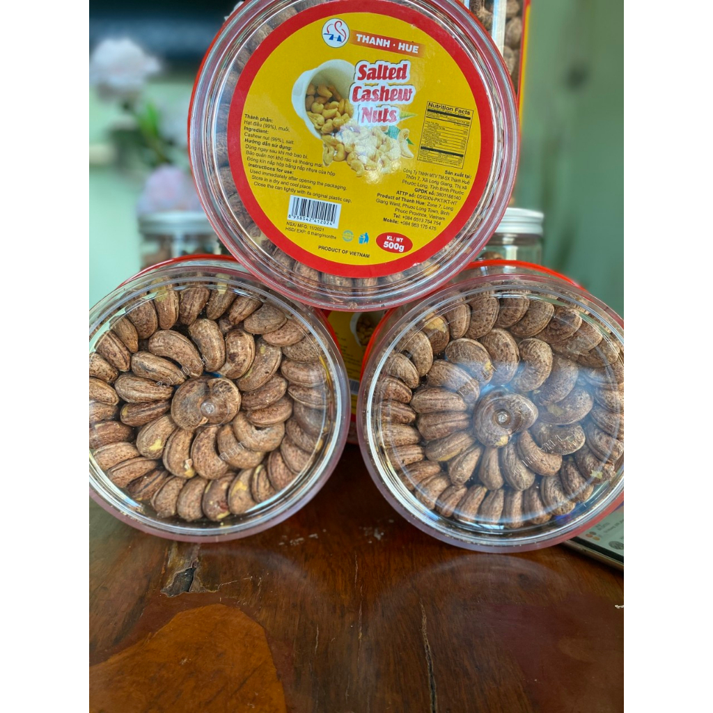 500GRAM HẠT ĐIỀU RANG MUỐI NGUYÊN LỤA BÌNH PHƯỚC