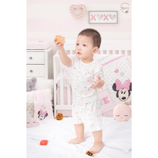 Bộ quần áo cộc tay cài vai Luxry thoáng mát, siêu đẹp dành cho bé từ 3 tháng đến 5 tuổi