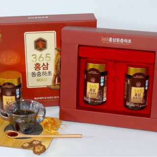 Cao hồng sâm đông trùng hạ thảo 365 gold 2 lọ x 240gr
