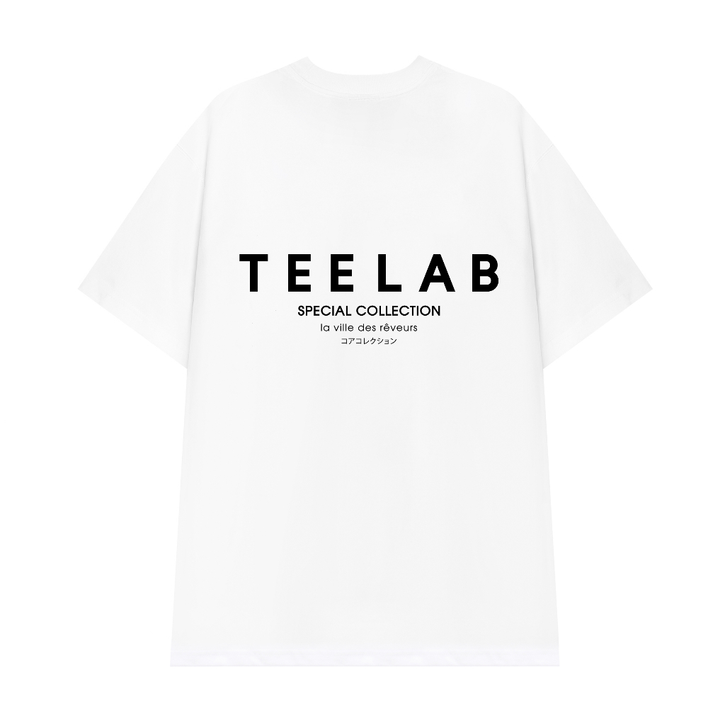 Áo Thun Local Brand Unisex Teelab Premium Special Collection / Trắng TS168