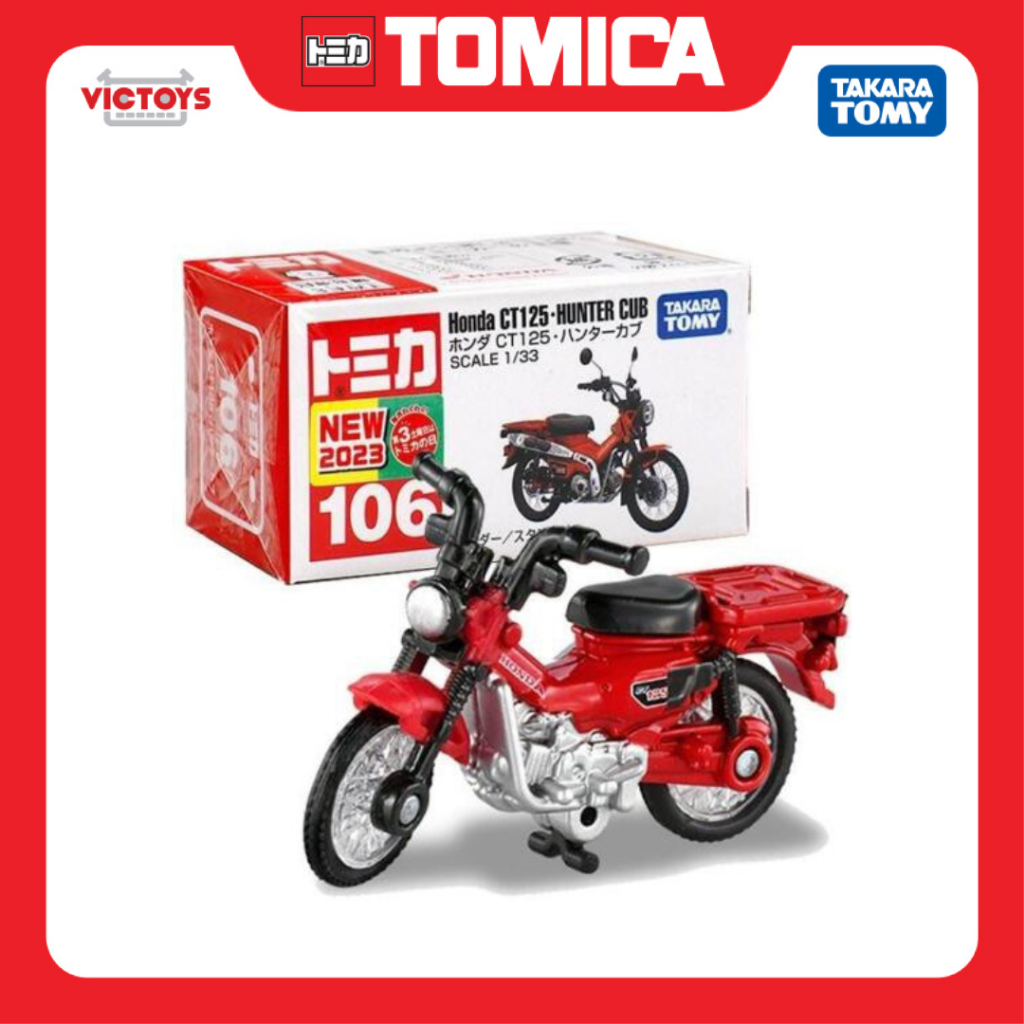 Xe mô hình Tomica No.106 Honda CT125 Hunter Cub 188803 Fullbox Chính Hãng Takara Tomy - Victoys