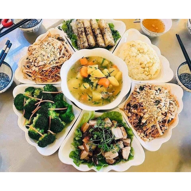 BỘ BÁT ĐĨA HOA MĂT TRỜI HÀNG LOẠI 1