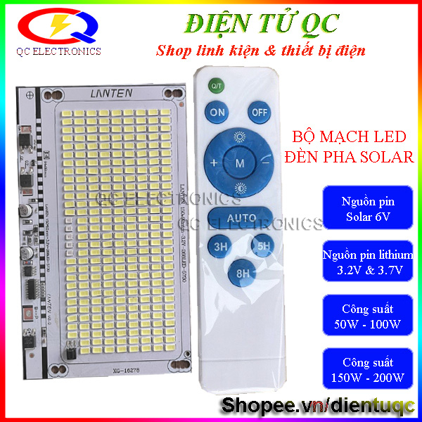 MẠCH ĐIỀU KHIỂN CHIP LED 50W,100W,150W LẮP CHO ĐÈN PHA NĂNG LƯỢNG MẶT TRỜI