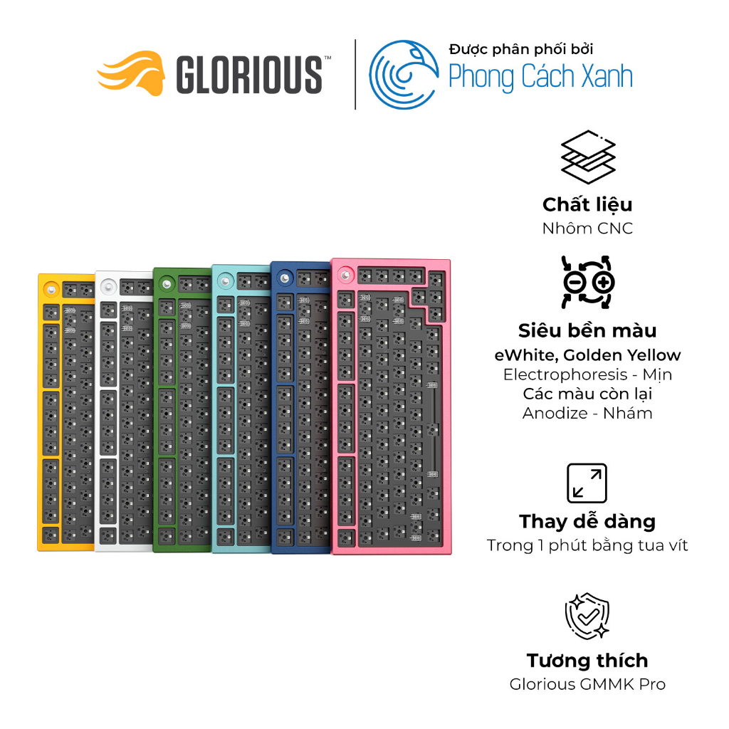 Khung trên thay thế cho Glorious GMMK PRO Top Frame - Hàng Chính Hãng
