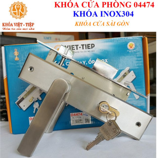 Khóa tay gạt inox việt tiệp 04474 - khóa cửa phòng