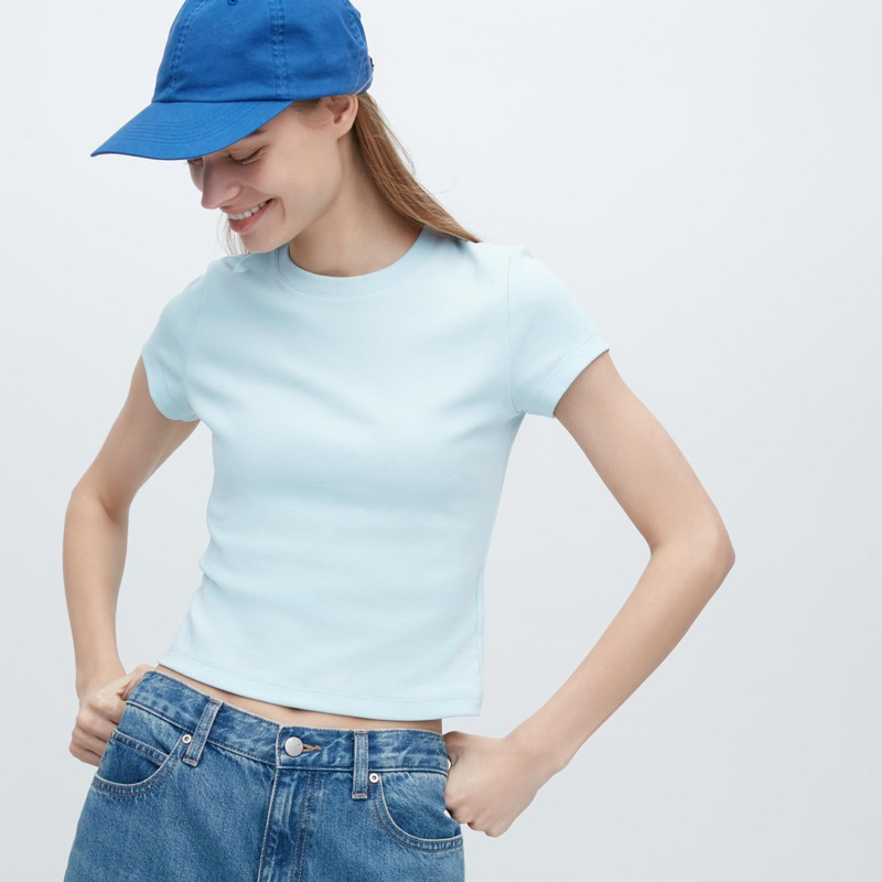 Áo thun croptop Baby tee Uniql0 Nhật