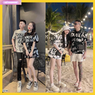 Áo thun nam nữ in chữ kín áo siêu sang chảnh, áo phông rộng cặp đôi mẫu mới hot hit