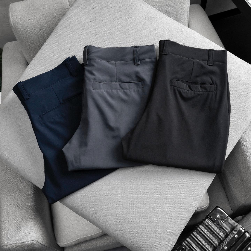 Quần Dài Thể Thao Mỏng Nhẹ, Co Giãn Tốt Chất Vải Xi Golf Cho Nam