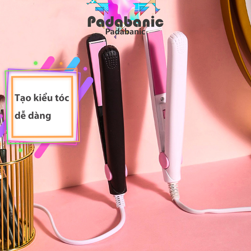 Padabanic 212 Máy Duỗi Tóc Mini Máy Là Thẳng Tóc Ép Tóc