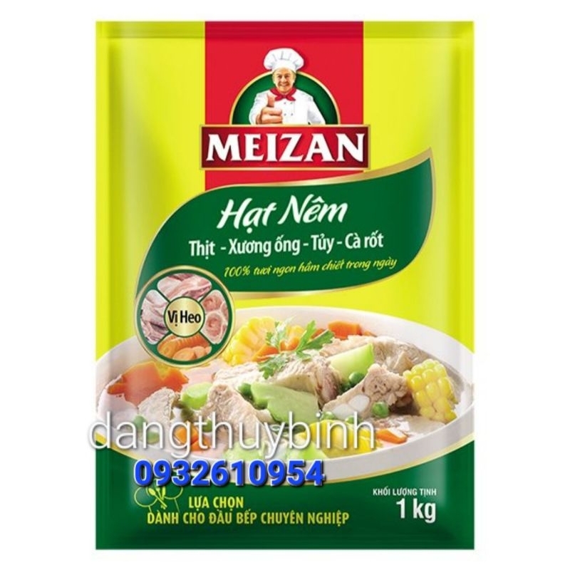 Hạt Nêm Meizan Thịt Xương Ống Tủy Cà Rốt 1Kg date mới