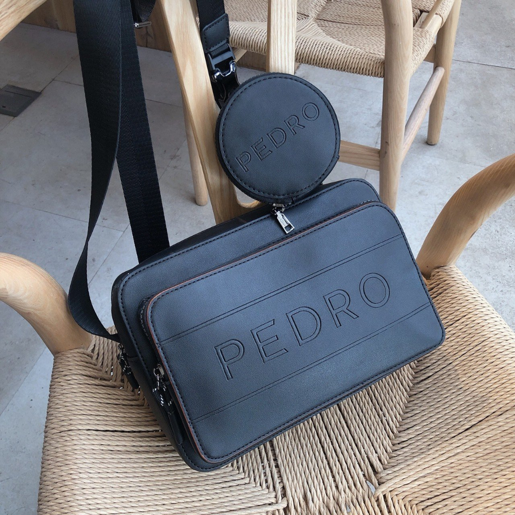 Túi Ped chữ to 2 ngăn kèm ví tròn pm13