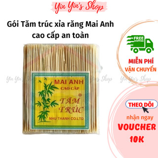 Gói tăm trúc, tâm xỉa răng mai anh cao cấp
