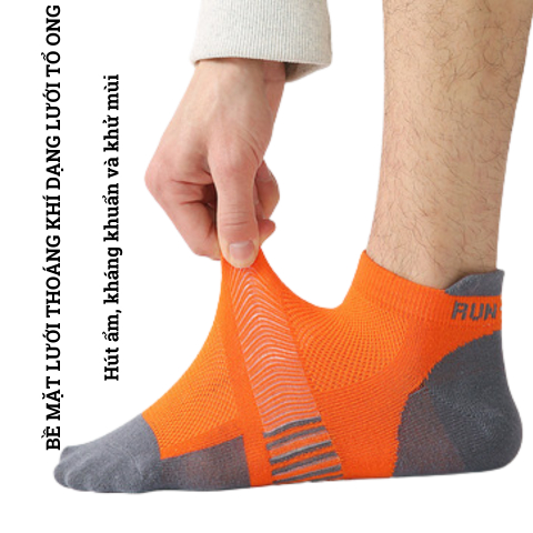 Tất Chạy Bộ Thể Thao RunYubo, Tất Chuyên Dụng Chạy Hàng Chính Hãng - Thoáng Khí Êm Chân