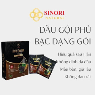 Dầu gội thảo dược đen tóc sinori 20ml