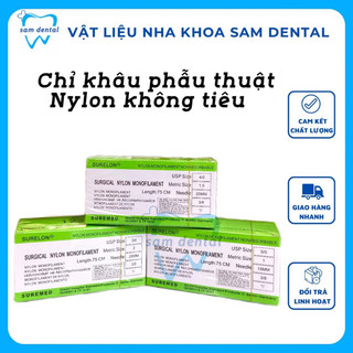 Chỉ khâu Nylon. Chỉ khâu phẫu thuật nilon không tiêu