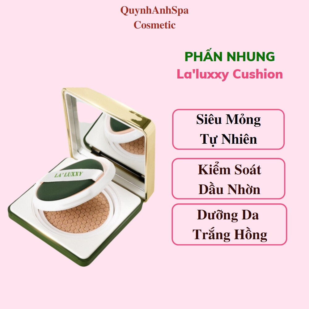 Phấn Nhung La'luxxy Cushion của Dr.lacir Quynhanhspa20 Bền màu và không gây bí , lâu trôi ,giúp da căng bóng