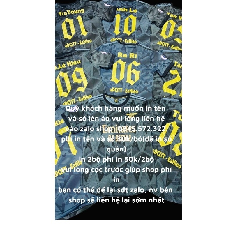 Quần áo bóng đá trẻ em, đồ đá banh cho bé Siêu cưng Vải thun lạnh cao cấp, in tên số áo theo yêu cầu