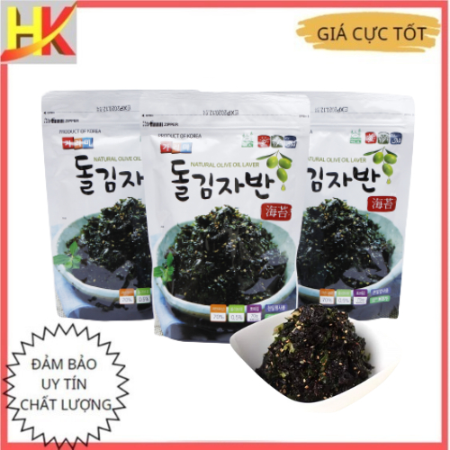 Rong Biển Vụn, Lá Kim Vụn Dầu Oliu Garimi Có Vừng 70G, Rong Biển Ăn Liền Trộn Cơm Hàn Quốc Chính Hãng