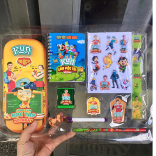 Bộ Đồ Dùng Học Tập Kun-Bộ Đồ Dùng Học Tập Sét 9 Món Cao Cấp.Quà Tặng Bé Cực Kì Yêu Thích