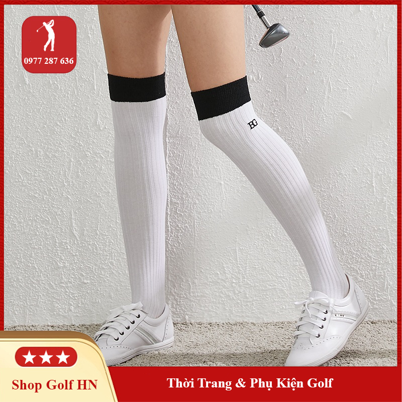 Tất golf nữ cao cổ BG thời trang thể thao