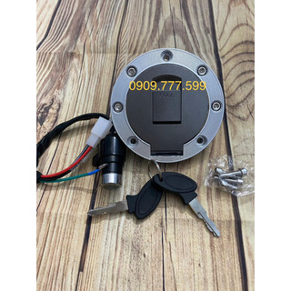 Nắp bình x.ăng tròn âm + khoá tròn dành cho xe ba bánh - ba gác