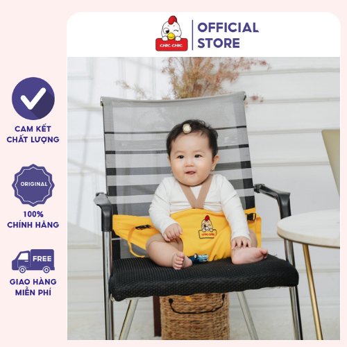 Đai hỗ trợ bé ngồi ô tô ⚡ GIÁ CỰC SỐC ⚡ Đai dây cho bé ngồi xe sử dụng khi không có ghế ăn dặm Kidy_offical