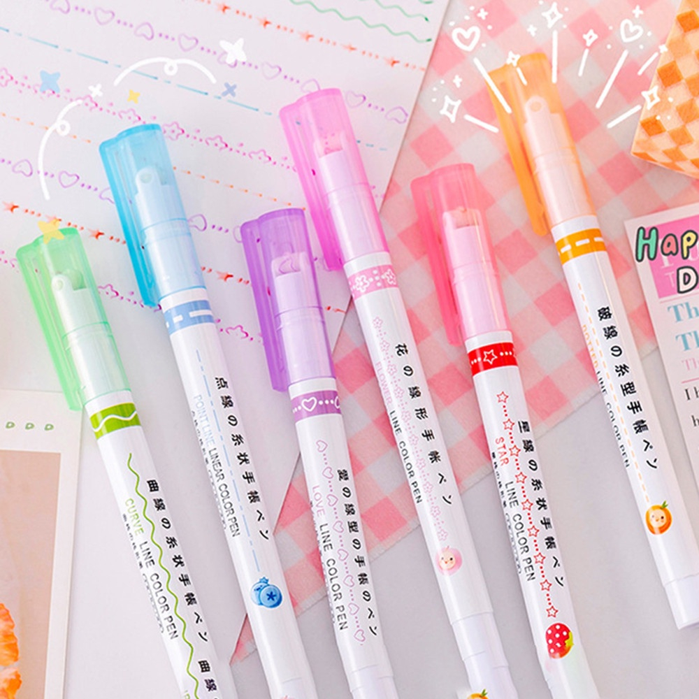 Bút Highlight, Bút Lăn Bút Đánh Dấu Nhanh Khô Hình Đa Dạng Nhiều Màu Sắc