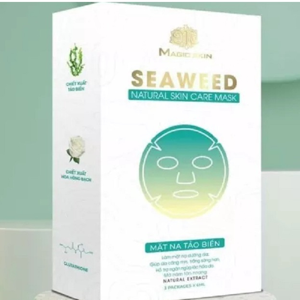 Mặt nạ tảo biển Seaweed natural skin care mask magic skin dưỡng da giúp da căng mịn sáng hồng ngừa lão hóa[magicskin]