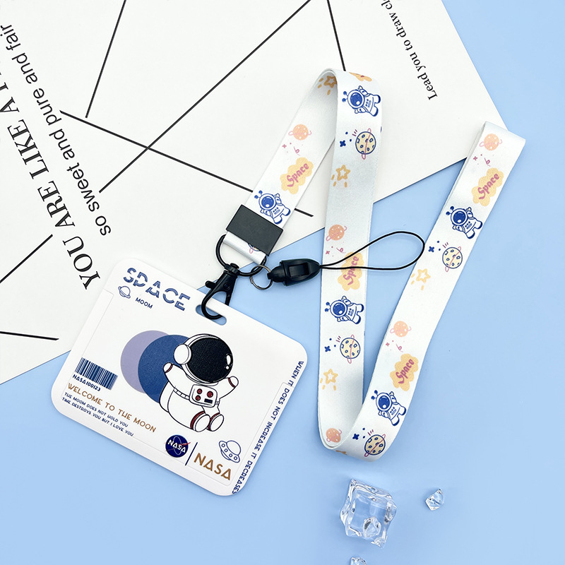 Bao đựng thẻ phi hành gia kèm dây đeo móc khóa