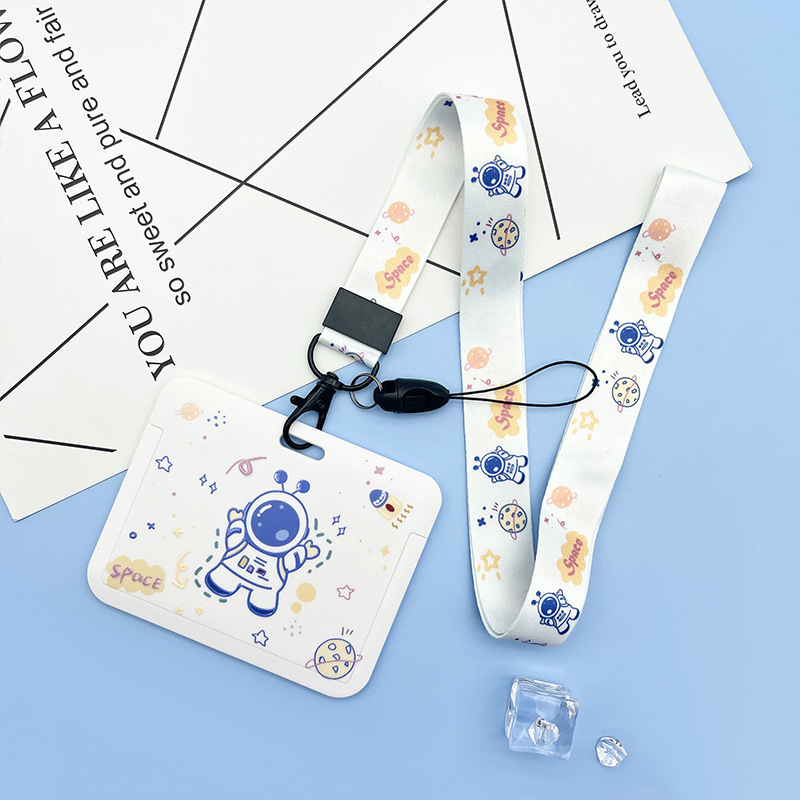 Bao đựng thẻ phi hành gia kèm dây đeo móc khóa