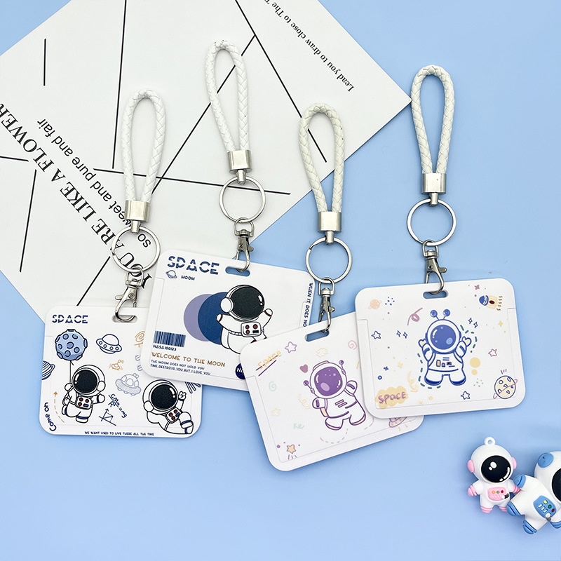 Bao đựng thẻ phi hành gia kèm dây đeo móc khóa