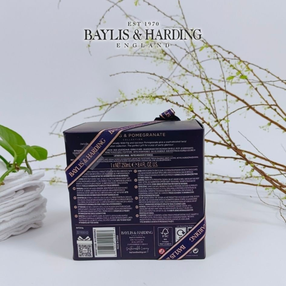 Quà tặng sữa tắm tạo bọt Baylis&Harding hương lựu và quả sung hoang dã