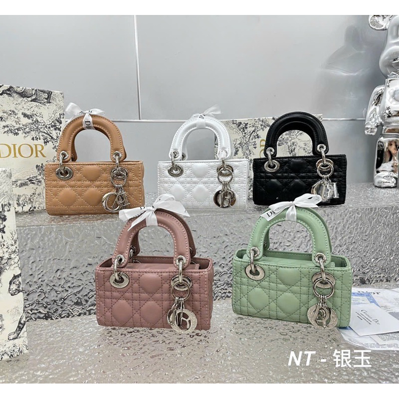 Túi xách dior mini micro chữ nhật kim anh bùi ( Kèm 2 dây đeo )