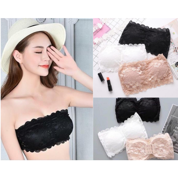 Áo Bra ren hoa - áo lót quây ngang 3 móc cài cho bạn Nữ - SVFAL10
