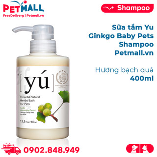 Sữa tắm Yu Ginkgo Baby Pets Shampoo 400ml - Hương bạch quả Petmall