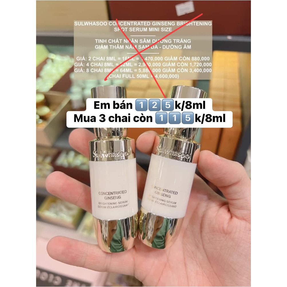 Tinh Chất Dưỡng Trắng Sulwhasoo Fullbox 8ml