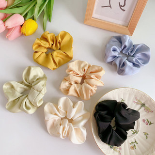 Scrunchies cột tóc lụa bóng satin Pháp phiên bản Hàn Quốc nhẹ nhàng